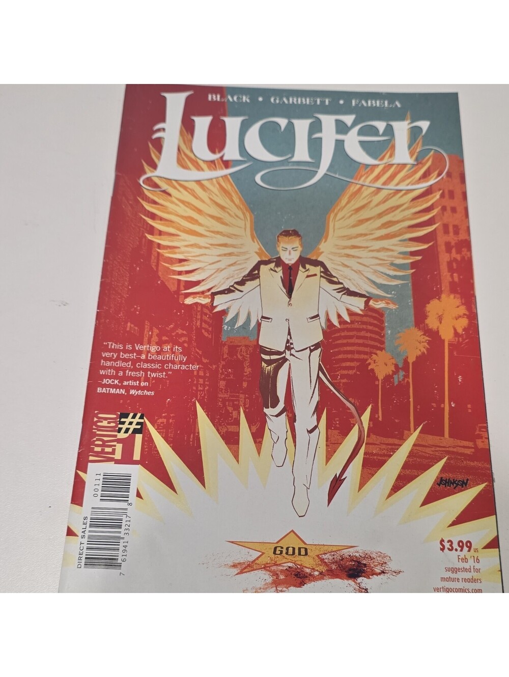 Vertigo/DC Lucifer #1 (2016) Holly Black Lee Garbett Single Issue Color